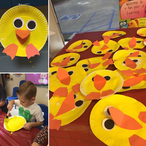 Duck paper plate activity craft for pond preschool week Duck Art Activities For Preschool, Duck Art Project, Paper Plate Duck Craft Preschool, Duck Art Projects For Preschool, Duckling Craft Preschool, Paper Plate Duck Craft, Duck Pond Crafts Preschool, Preschool Duck Art, Pre K Duck Craft