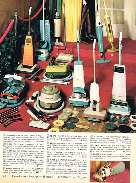 mid mod vacuum cleaners Vintage Vacuum Cleaner Ads, 1980 House, Vintage Vacuum Cleaner, Green Stamps, Childhood Memories 60's, 1960s Decor, 70s Interior, Retro Appliances, Vintage Stoves