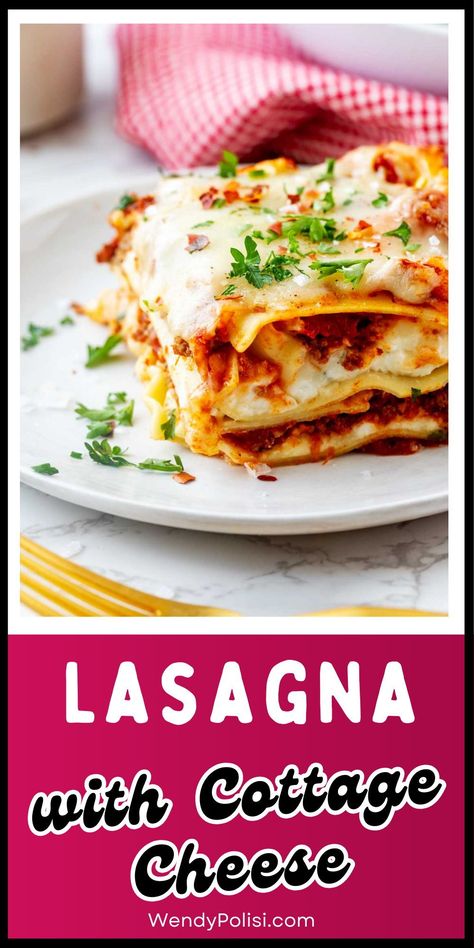 Warm and cheesy, our homemade lasagna recipe with cottage cheese is the comforting dish your family is craving. We layer tender pasta sheets, hearty marinara sauce, creamy cottage cheese, and plenty of mozzarella to create a lasagna that's both rich and satisfying. The result? A beautifully baked lasagna with a golden, bubbly top and layers of luscious, melty goodness within. Lasagna With Cottage Cheese Recipe, Easy Lasagna Recipe With Cottage Cheese, Homemade Lasagna With Cottage Cheese, Baked Spaghetti With Ricotta, Lasagna Recipe With Cottage Cheese, Recipe With Cottage Cheese, Homemade Lasagna Recipe, Lasagna With Cottage Cheese, Homemade Lasagna Recipes