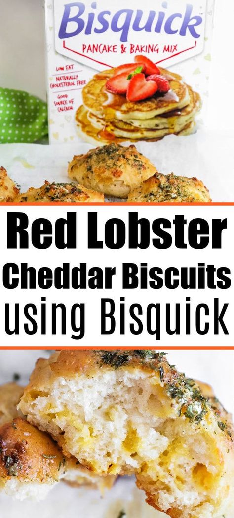 Bisquick cheddar bay biscuits are the best side dish. Red Lobster copycat style that's fluffy filled with cheese drizzled with garlic butter. #bisquick #cheddarbiscuits #redlobstercopycat #redlobsterbiscuits Cheese Biscuits Red Lobster, Cheddar Bay Biscuits Bisquick, Bisquick Bread, Red Lobster Copycat, Red Lobster Cheese Biscuits, Garlic Cheese Biscuits, Bisquick Biscuits, Lobster Biscuits, Red Lobster Cheddar Bay Biscuits