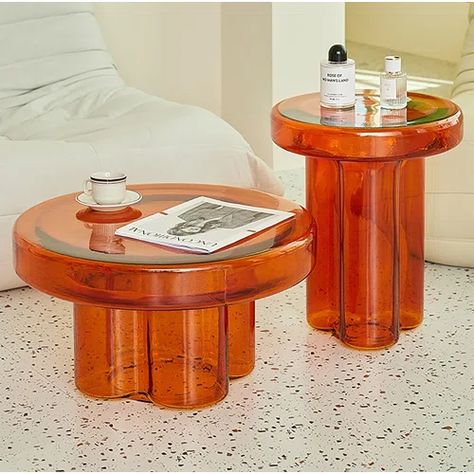 Orren Ellis Lashundria Glass Pedestal End Table | Wayfair Round Nightstands, Tv Stand With Doors, Coffee Table Luxury, Round Nightstand, Glass End Table, Coffee Table Height, Table Pedestal, Round Glass Coffee Table, Coffee Table Size