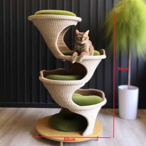 3D Printing Cat Scratching Post For The Wall Big Large Cat Scratcher Tree Tower Wooden platform Cat Tree House| Alibaba.com Ferret Room, Diy Cat Shelves, Cat Scratcher Tree, Condo House, Cat Tree House, Dream Bedroom Inspiration, Animal Ideas, Cat Houses, Tree Custom