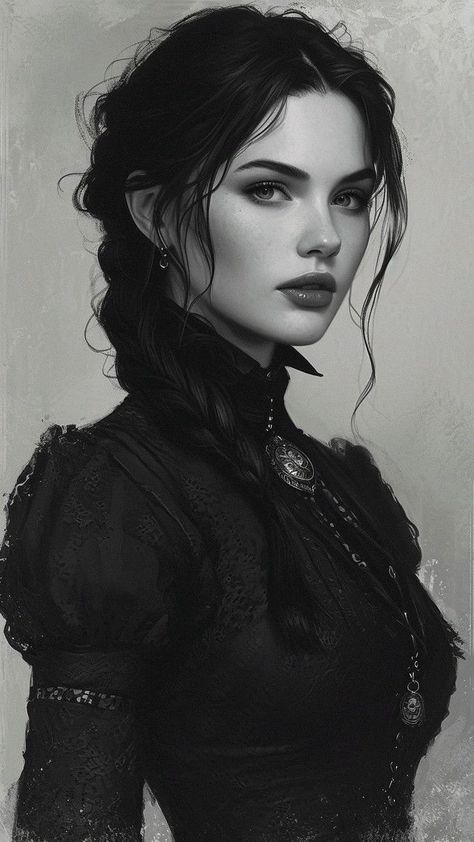 Yennefer Of Vengerberg, Face Drawing Reference, Digital Creator, 캐릭터 드로잉, Fantasy Aesthetic, Book Inspiration, Character Portraits, Book Characters, Fantasy Books