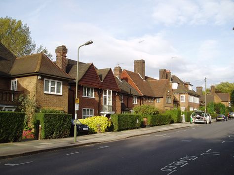 Hampstead Garden Suburb Uk Suburbs Aesthetic, Uk Neighborhood, Uk Suburbs, British Neighborhood, Liz Taylor, Film Icon, Safe Neighborhood, Passion For Life, Social Housing