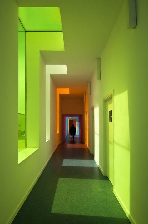 Colorful Places, Green Collection, Bright Lights, Green Aesthetic, 인테리어 디자인, Green And Orange, Shades Of Green, Color Inspiration, Interior Architecture