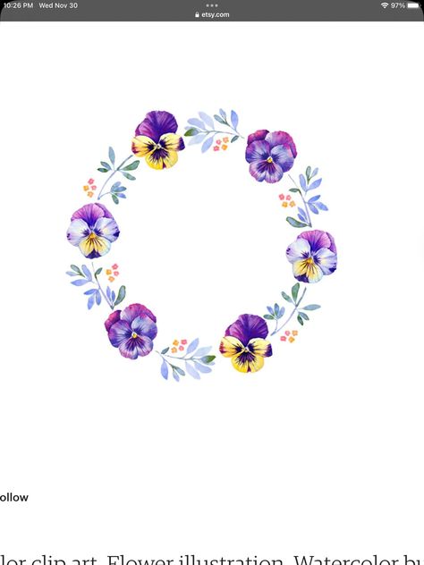 Pansy Tattoo, Pansy Wreath, Bouquet Illustration, Ideas For Flowers, Illustration Clip Art, Flower Tattoo Drawings, Protea Flower, Flowers Illustration, Flowers Arrangements