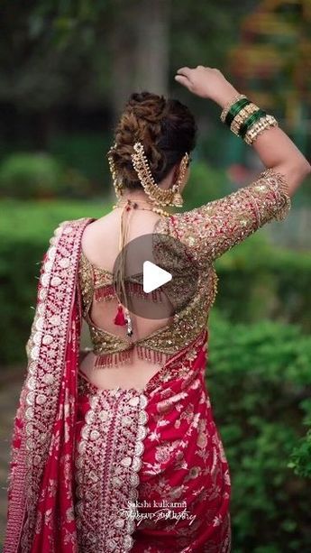 South Indian Hairstyles For Saree, Paithani Blouse Designs, Bridal Saree Blouse Designs, South Indian Look, South Indian Wedding Hairstyles, Latest Saree Trends, Trending Saree, Trending Sarees, Saree For Wedding