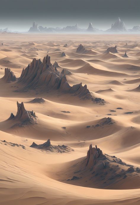 Sandy Desert Aesthetic, Sand Kingdom, Sand City, Desert Temple, Sand King, Sand Landscape, Viking Village, Desert Aesthetic, Dune Art