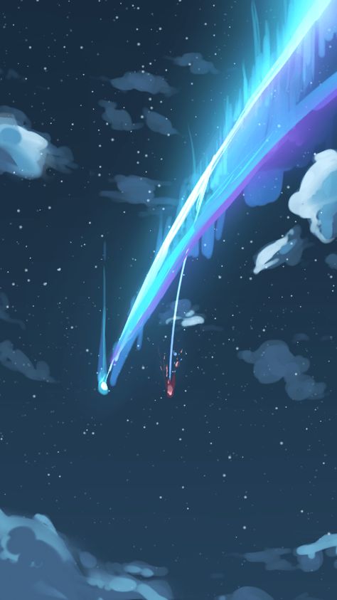 Your Name Sky, Your Name Background, Kimi No Na Wa Wallpaper, Tenki No Ko, Beach Wallpaper Iphone, Kimi No Nawa, Your Name Anime, Makoto Shinkai, Japanese Animated Movies