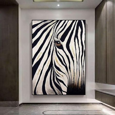 Zebra Background, Zebra Wall Art, Zebra Painting, Leopard Wall Art, Entry Mudroom, Garden Tattoos, Wall Nails, Office Entry, Painting Canvas Wall