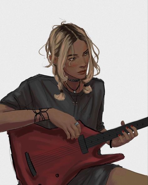 Marlene Mckinnon, Design Practice, Character Design, Guitar, Blonde, Hair, On Instagram, Instagram, Design