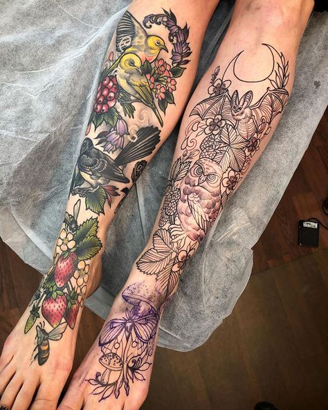 Started Bec’s Left Leg Today. Right Shin And Foot Is All Well And Truly Healed And Settled Swedish Tattoo, Shin Tattoo, Shape Tattoo, Omerta Tattoo, Muster Tattoos, Skeleton Hand Tattoo, Leg Sleeve Tattoo, Full Sleeve Tattoos, Tattoo Videos