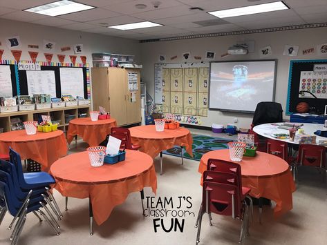 Basketball Room Transformation - Team J's Classroom Fun March Madness Book Tournament, Fun Review Games, March Madness Activities, Basketball Classroom, March Madness Books, Games For The Classroom, Staar Review, Math Review Game, Sports Theme Classroom