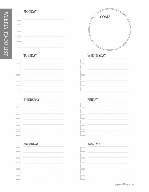 Weekly Planner Design, Paper Trail Design, Weekly To Do List, Weekly Planner Free Printable, Study Planner Printable, Weekly Planner Free, To Do List Printable, Weekly Routine, Trail Design