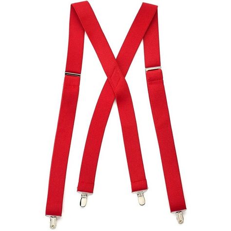 Men's Wembley Solid Stretch Suspenders ($15) ❤ liked on Polyvore featuring men's fashion, men's accessories, suspenders, red, mens red suspenders, men's formal accessories, mens suspenders and mens formal suspenders Classic Amy, Pokemon Misty, Pearl Costume, Mens Suspenders, Rose Outfit, Tweedle Dum, Fashion Hashtags, Wonder Pets, Red Suspenders