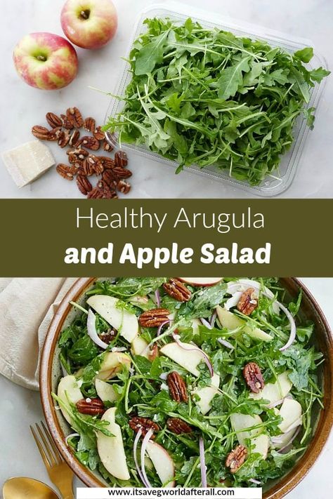 Arugula Recipes Vegan, Fall Vegetable Appetizers, Apple Arugula Salad, Fall Arugula Salad, Argula Recipes Salad, Arugula Apple Salad, Arugula Salads, Arugula Soup, Keto Cleanse