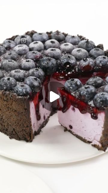 Foodie | Recipe | Delicious on Instagram: "Blueberry Cheesecake Mousse Cake 🫐🍰

Recipe by @qeleg_cake 

Ingredients:

	•	Cookie crumbs: 150g
	•	Butter: 50g (melted)
	•	Cream cheese: 250g
	•	Powdered sugar: 100g
	•	Whipping cream: 300ml
	•	Blueberry jam: 150g
	•	Fresh blueberries: to taste
	•	Gelatin: 10g
	•	Warm milk: 15ml

Instructions:

	1.	Base: Mix cookie crumbs with melted butter. Press into a mold and refrigerate.
	2.	Mousse: Beat cream cheese and sugar until smooth. Add whipping cream and blueberry jam. Mix well.
	3.	Gelatin: Dissolve gelatin in warm milk and stir into the cream cheese mixture.
	4.	Assemble: Pour mousse over the cookie base and refrigerate for 4 hours.
	5.	Finish: Top with blueberry jam and fresh blueberries. Chill, slice, and serve.

Enjoy!

#cheesecake #blueberr Blueberries Desserts, Mousse Cake Recipe, Cookie Base, Cheesecake Mousse, Blueberry Jam, Oreo Cookie, Whipping Cream, Cookie Crumbs, Blueberry Cheesecake