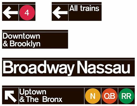 Subway Signs, Ny Subway, Subway System, Herb Lubalin, Subway Sign, Sign System, Milton Glaser, Wayfinding Design, Massimo Vignelli