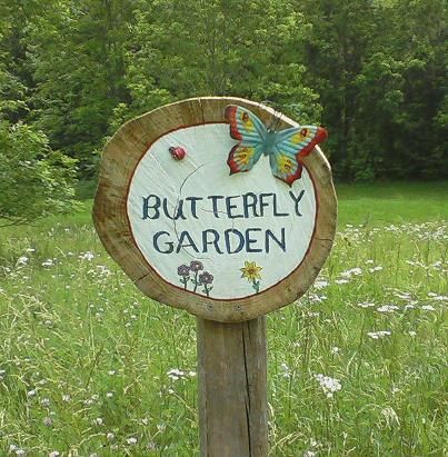 Butterfly Garden Sign I made. Quotes Magic, Terrasse Design, Bird Repellents, Butterfly Bush, Garden Quotes, School Garden, Garden Club, Ideas Garden, Community Gardening