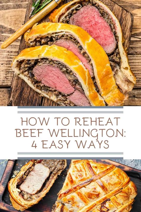 That high-maintenance, glorious pastry-wrapped Beef Wellington is surely even better left over. Here's how to reheat Beef Wellington. Easy Beef Wellington, Individual Beef Wellington, Steak Wraps, Mojito Recept, Wellington Recipe, Beef Food Recipes, Beef Wellington Recipe, Special Occasion Food, Beef Wellington