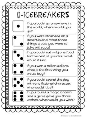 Icebreaker Worksheets, Activities For College Students, Instagram Storie, Abc Games, Icebreaker Activities, First Day Of School Activities, Ice Breaker Games, Icebreakers, Ice Breaker