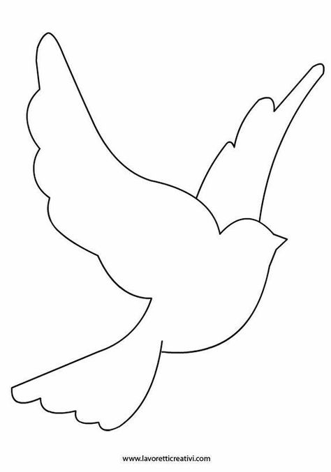 Bird Outline, Bird Template, Applique Templates, Church Banners, Bird Silhouette, Stencil Template, Applique Patterns, Craft Patterns, Paper Flowers