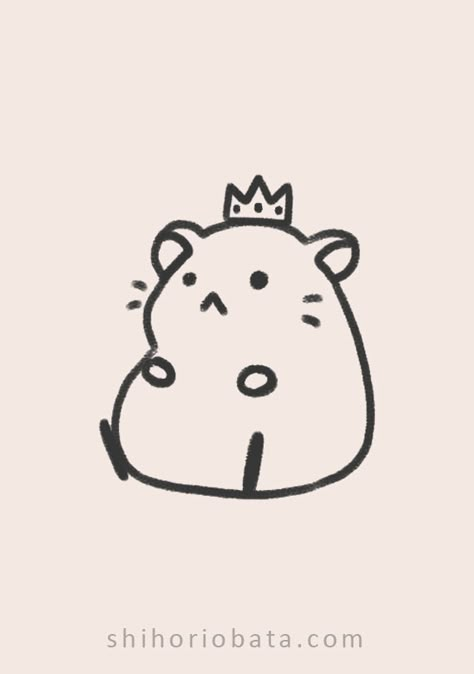 20 Cute Easy Hamster Drawing Ideas Hamster Drawing, Cute Drawing Ideas, Doodle Doodle, Cute Drawing, Drawing Ideas, Doodles