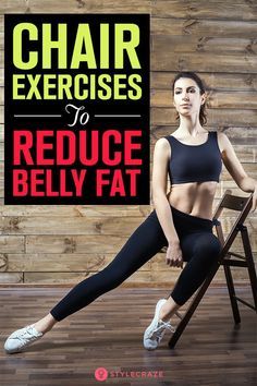 Chair Exercises, Fitness Experts, Senior Fitness, Belly Fat Workout, Lose 50 Pounds, Burn Belly Fat, Stubborn Belly Fat, A Chair, Lose Belly