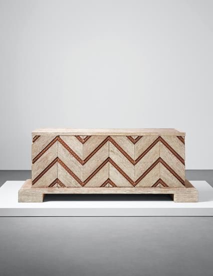 Jean Royère, Rare 'Chevron' sideboard | Modern Sideboards | Luxury Furniture | Sideboard Ideas | For more inspirational ideas take a look at: www.bocadolobo.com Chevron Sideboard, Sideboard Ideas, Hotel Minibar, Famous Furniture, Jean Royere, Mid Century Modern Cabinets, Luxury Sideboard, Sideboard Modern, Cabinet Sideboard