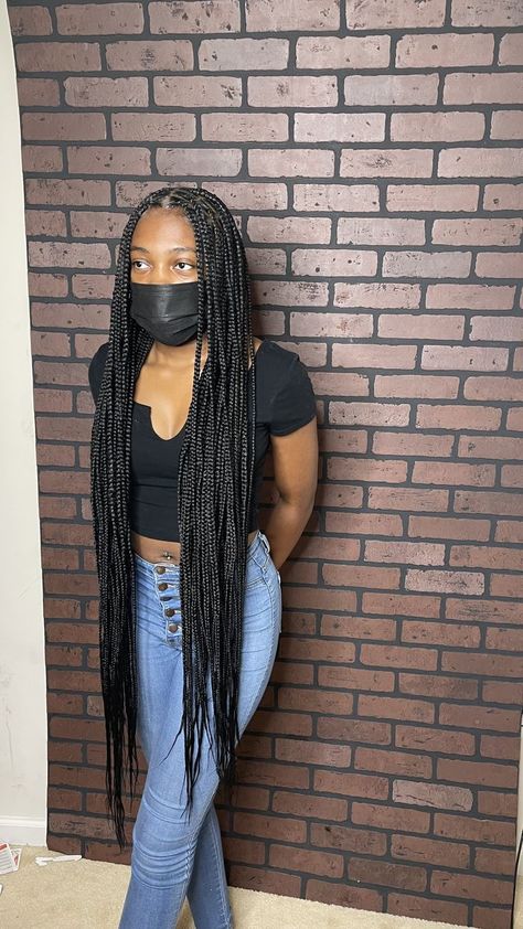 58 Inch Knotless Braids, Medium Knotless Thigh Length, Medium Thigh Length Knotless Braids, But Length Knotless Braids, Medium Knotless Braids Long, Hip Length Knotless Braids, Medium Knotless Box Braids Long, Thigh Length Knotless Braids, Smeduiem Knotless Braids