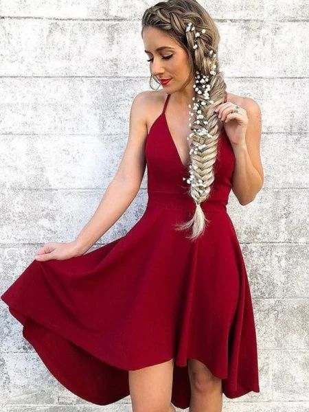 Dark Red Homecoming Dresses, Party Dress Classy, Homecoming Dress Short, Red Homecoming Dresses, Junior Bridesmaid Dresses, Homecoming Dresses Short, Hoco Dresses, Junior Dresses, Party Gowns