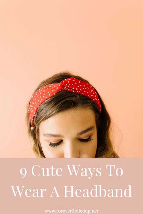 How To Wear A Knot Headband, Styling Hair With Headband, How To Wear Knotted Headband, How To Wear Headbands With Long, How To Style Hair With Headband, Chunky Headband Hairstyles, How To Wear A Headband With Short Hair, Cute Ways To Wear Headbands, How To Style Headbands