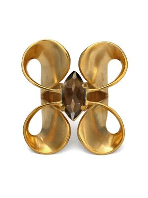 Made: Image of the Day - Cara Tonkin Contemporary Jewelry Design, Unusual Rings, Modernist Jewelry, Jewels Rings, Contemporary Ring, Unusual Jewelry, Rings Gold, Contemporary Jewellery, Smokey Quartz