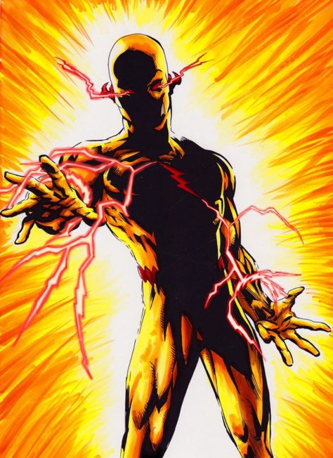 Reverse Flash by John Hughes Reverse Flash Wallpaper, Professor Zoom, Flash Point Paradox, Dc Speedsters, Anti Flash, Eobard Thawne, Flash Vs, Superhero Facts, Flash Comics