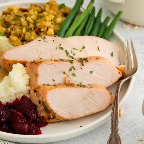 Oven Roasted Skillet Turkey Breast, a delicious recipe for tender and juicy oven roasted turkey breast made in a cast iron skillet. Oven Roasted Turkey Breast, Oven Roasted Turkey, Roast Turkey Breast, Turkey Breast, Roasted Turkey, Oven Roast, Iron Skillet, Cast Iron Skillet, Skillet