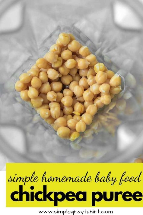 Chickpeas are high in protein and the base in one of the most well loved dips of all time, hummus. Here is a simple way to introduce chickpeas to your baby before you introduce them to hummus. Use this simple recipe as a base for your hummus and other dips and purees when you are ready #hummus #chickpeas #purees #babyfood #dips Chickpea Puree Baby, Baby Hummus Recipe, Hummus For Babies, Chickpea Puree, Pea Baby Food, Hummus Flavors, Garbanzo Bean Recipes, Blw Recipes, Make Your Own Hummus