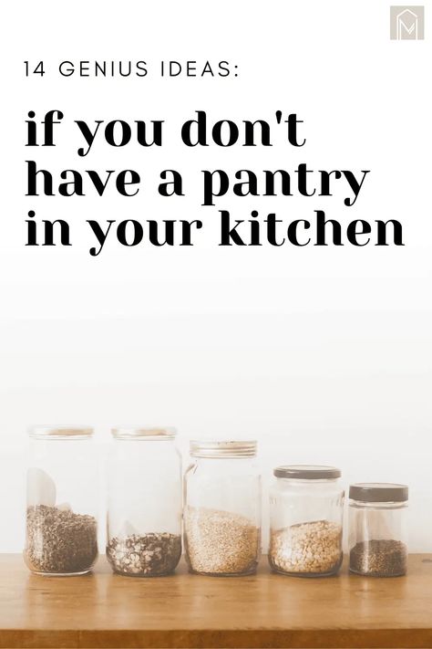 No pantry? No problem! Discover stylish alternatives for organizing your kitchen with these genius DIY ideas. From floating shelves to rolling carts, these clever storage solutions will maximize space and add a touch of personality to your culinary haven. Say hello to a beautifully organized kitchen! No Pantry Kitchen, Kitchen Without Pantry, No Pantry, Pantry Solutions, Pantry Kitchen Organization, Small Kitchen Storage Ideas, Open Shelving Kitchen, No Pantry Solutions, Rolling Carts