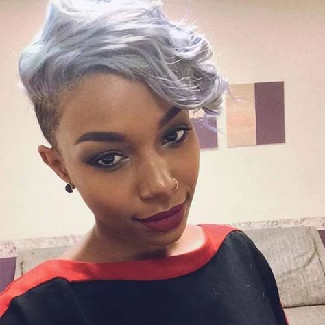 100+ Best Short Pixie Cut Hairstyles For Black Women 2020 – SurpriseHair Short Hair Styles African American, Pelo Afro, Sassy Hair, Short Black Hairstyles, Penteado Cabelo Curto, Short Pixie Cut, Short Natural Hair Styles, Blonde Pixie, Shaved Hair