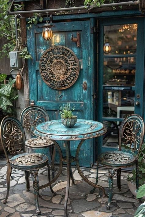 Outdoor Restaurant Patio, Terrace Patio, Garden Retreat, Fantasy Furniture, Coffee Room, Outdoor Bistro, Little Buddha, Outdoor Bistro Set, Boho Garden