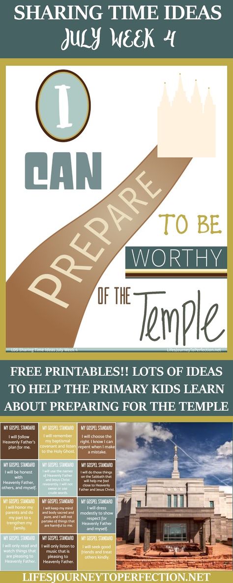 Life's Journey To Perfection: 2016 LDS Sharing Time Ideas for July Week 4: I can prepare to be worthy to go to the temple. Activity Days Temple Lesson, Lds Temple And Priesthood Preparation, Temple Preview Ideas, Lds Temple And Priesthood Preparation Ideas, Lds Primary Temple Activities, Temple Primary Activity, Temple Activity Days Lds, Temple And Priesthood Preview, Temple Activity