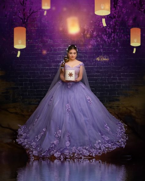 Debut Gowns 18th Elegant, Rapunzel Quinceanera Theme, High Consciousness, Purple Quince Dress, Rapunzel Wedding Theme, Quince Pictures, Rapunzel Wedding, Tangled Wedding, Sweet 15 Party Ideas Quinceanera