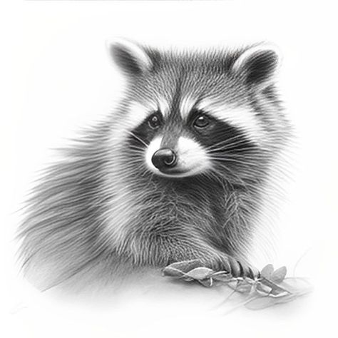 Drawing Side Profile, Raccoon Drawing, Raccoon Art, Heartwarming Pictures, Silly Animals, Racoon, Animal Lovers, Pencil Art, Pencil Drawing