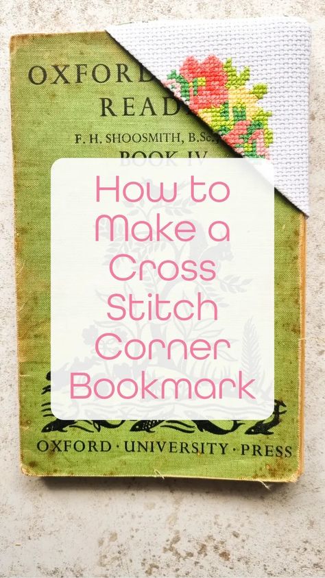 How to Make a Cross Stitch Corner Bookmark: A Step-by-Step Guide - Craft with Cartwright Bookmark Corner Diy, Cross Stitch Corner Bookmarks, Cross Stitch Bookmarks Free Pattern, Corner Bookmark Pattern, Corner Book Marks, Diy Corner Bookmarks, Cross Stitch Corner, Cross Stitch Borders Corner, Diy Giveaway