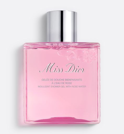 Miss Dior Shower Gel, Pink Cosmetics, Le Gel, Rose Extract, Shower Oil, Skin Hydration, Body Milk, Gentle Cleanser, Miss Dior