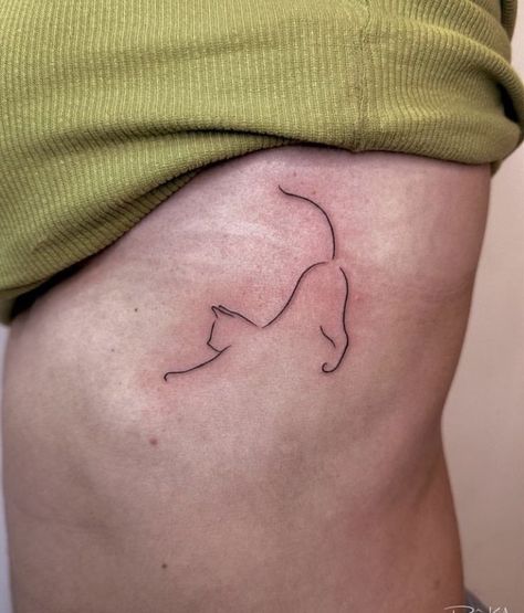 Meow Tattoo, Loki Tattoo, Minimalist Cat Tattoo, Cover Up Tattoos For Women, Underboob Tattoo, Cat Tattoo Designs, Red Ink Tattoos, Cute Tiny Tattoos, Wrist Tattoos For Women