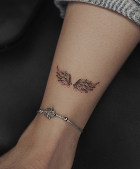 Head Up Wings Out Tattoo, Small Angel Wing Tattoo Wrist, Cherub Hand Tattoo, Angel Memorial Tattoos, Angel Wing Wrist Tattoo, A Tattoos, Small Angel Wing Tattoo, Angel Tattoo For Women, Angel Wing Tattoo