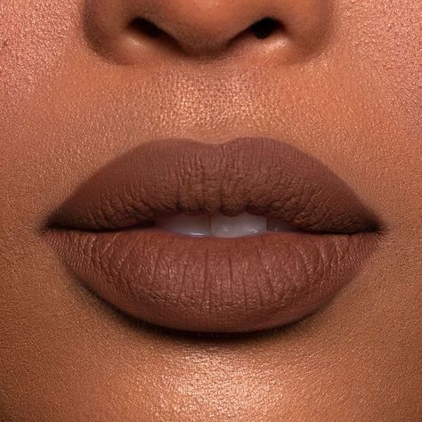 Matte Brown Lipstick Dark Skin, Nude Lipstick Shades For Brown Skin, Dark Nude Lipstick, Brown Lipstick Looks, Light Brown Lipstick, Dose Of Colors Liquid Lipstick, Brown Lipstick Shades, Fall Bridal Makeup, Exfoliate Lips