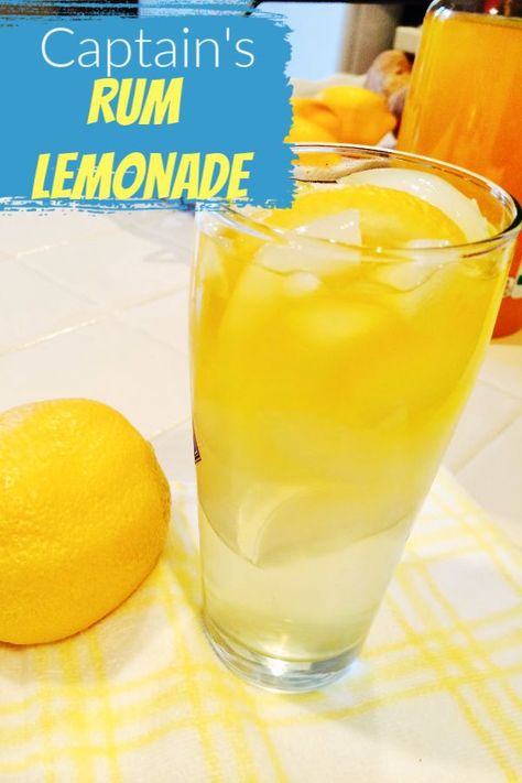 This easy Rum Lemonade cocktail is both refreshing and delicious, especially on a summer day! Perfect for luaus and barbecues, this summer rum drink is easy to make is very popular!  #summer #cocktail #easyrecipe #rum Rum Lemonade, Drinks Made With Rum, Summer Rum Drinks, Rum And Lemonade, Cocktails Made With Rum, Tropical Drink Recipes, Simply Lemonade, Rum Cocktail Recipes, Flavored Rum