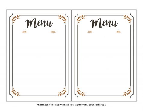 School Menu Template Free Printable, Free Printable Menu Template, Free Printable Menu, Free Menu Templates, Diy Menu, Take Out Menu, Menu Card Design, Italian Party, Printable Menu Template