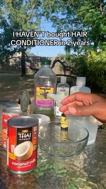 Mother Nature Heals on Instagram: "Double tap If you find this helpful ❤️ @gonaturalwithkeila shows how to make natural conditioner at home ☝️🙏 Make sure you follow @naturethecure to learn how nature can help you heal yourself ❤ - Turn on post notifications📢 - Follow our new page @getrelieffast for pain relief tips 🙏 - - Please DM for credit or removal The copyright to this video doesn’t belong to @naturethecure , it is edited and shared for the purpose of awareness, the page doesn’t make money out of these contents and if the content OWNER (visual/audio) of this post has any issue, we request you to directly message to this page, thus we sort out the outcome. Regards, #losangeles #losangeles_city #downtownla #downtownlosangeles #homemade" Herbal Hair Conditioner, Coconut Milk For Hair, Hair Growth Methods, Herbs For Hair Growth, Homemade Hair Treatments, Herbs For Hair, Healthy Natural Hair Growth, Natural Hair Growth Tips, Natural Hair Treatments